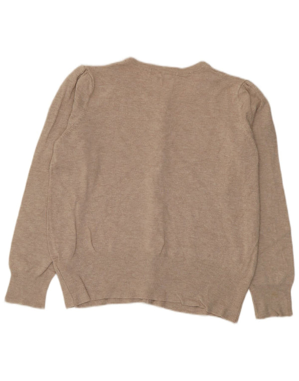 Sweter damski Marks & Spencer Crop Cardigan UK 12 Średni Beż Wiskoza