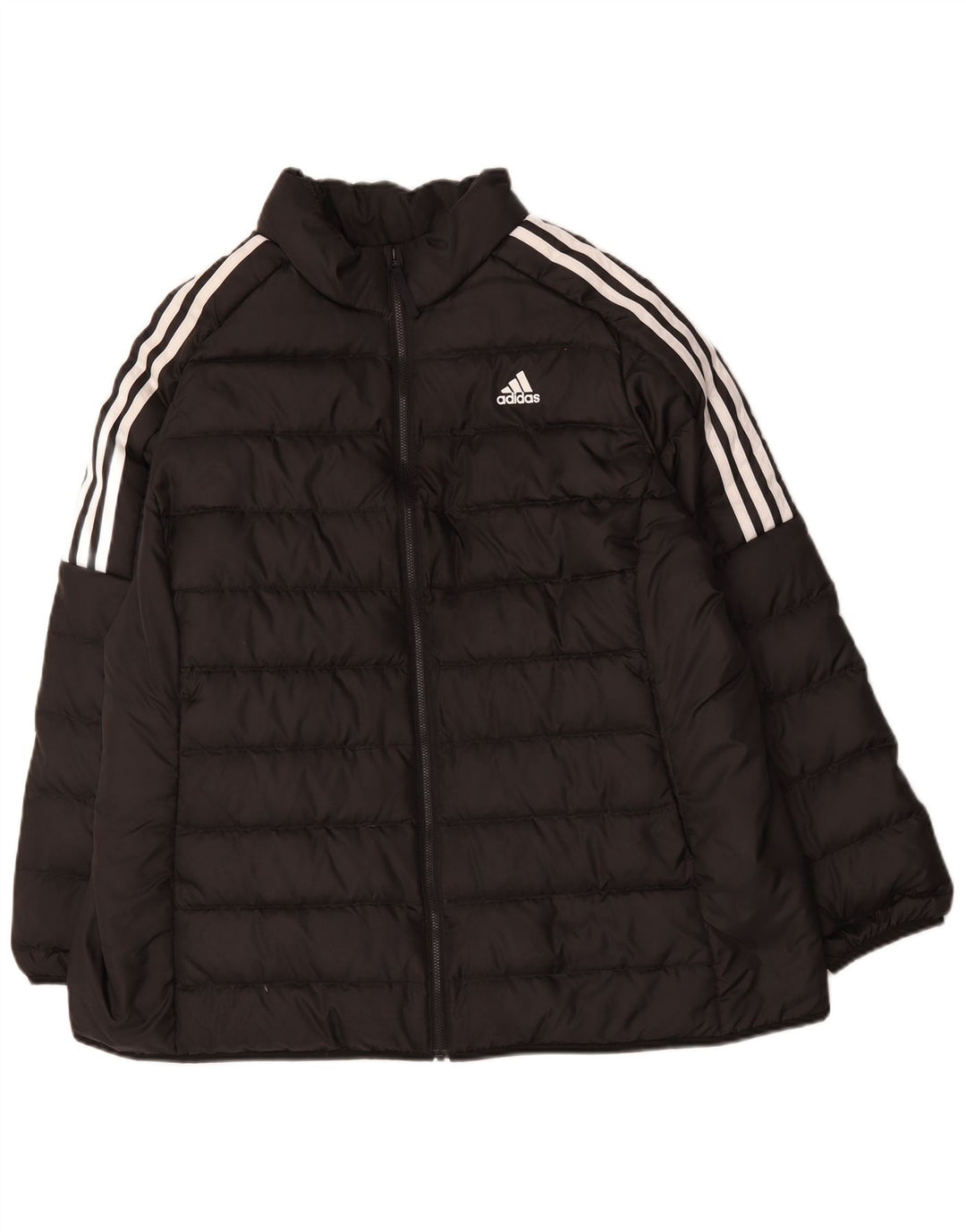 Damska ocieplana kurtka Adidas UK 24/26 2XL Czarny poliester