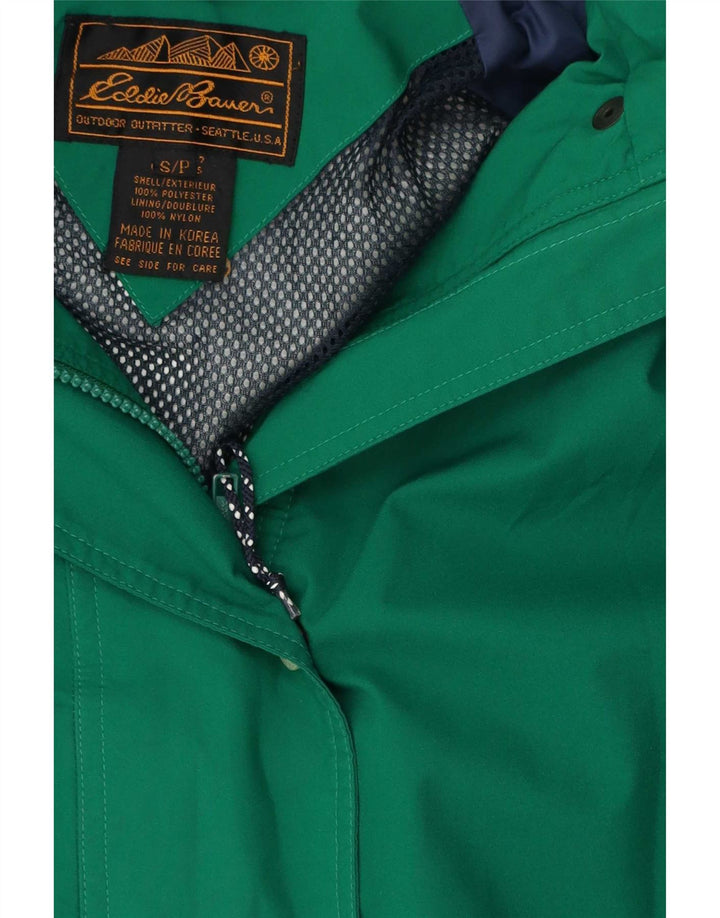 Męska kurtka przeciwdeszczowa z kapturem Eddie Bauer UK 36 Small Green Polyester