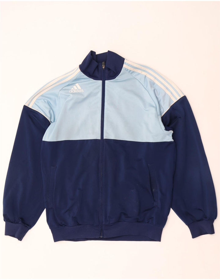 Adidas Męska bluza dresowa Top Jacket UK 40/42 Średni granatowy kolor blokowy