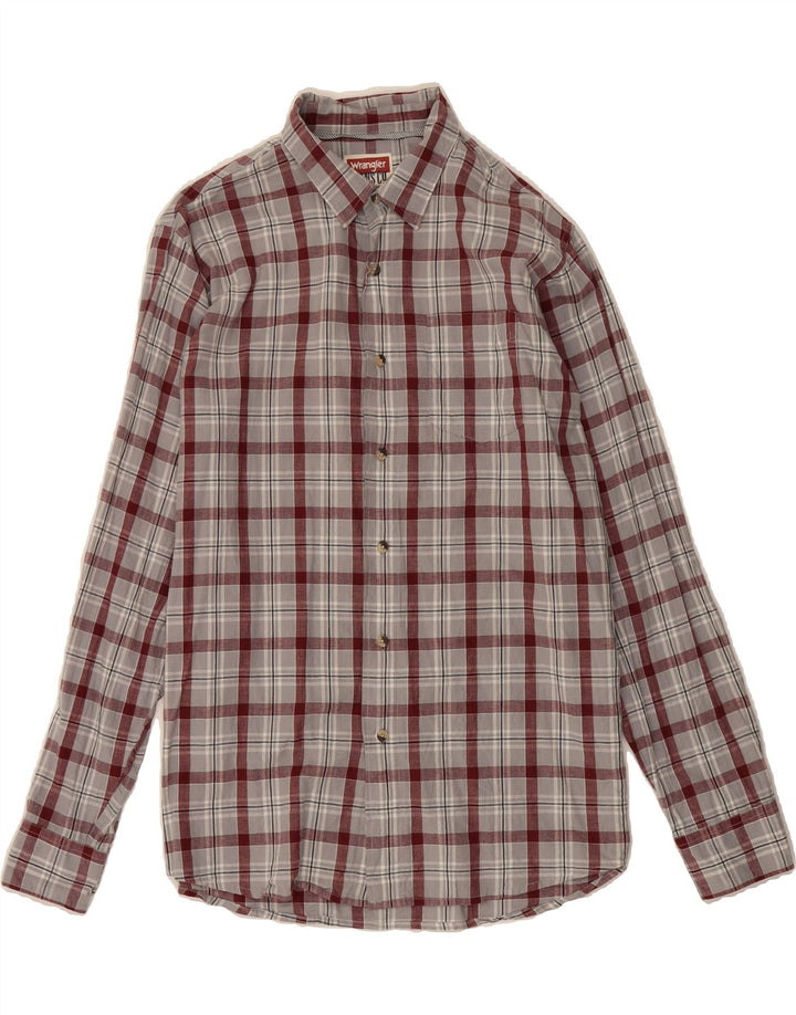 WRANGLER Mens Shirt Large Grey Check Cotton Vintage Wrangler and Second-Hand Wrangler from Messina Hembry 