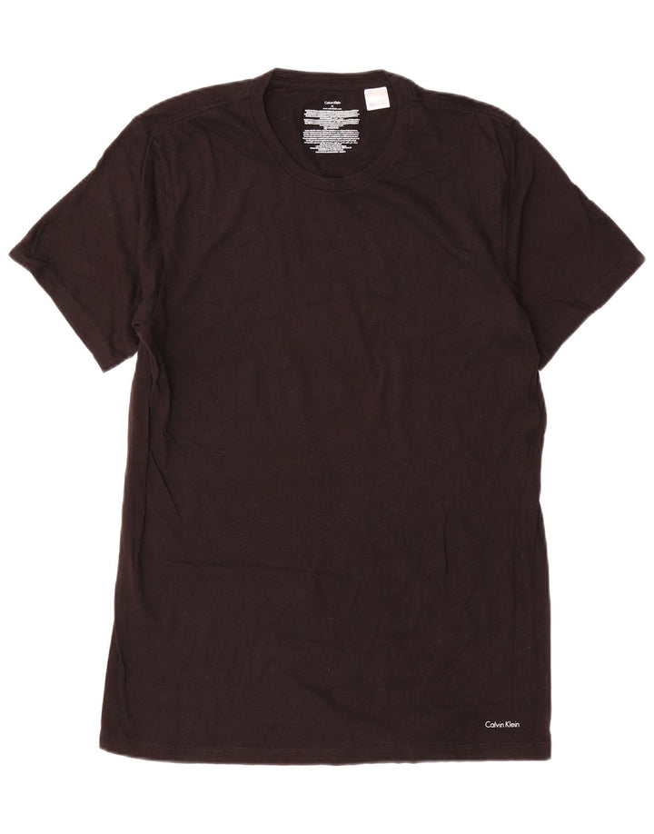 T-shirt męski Calvin Klein, średni czarny, bawełniany