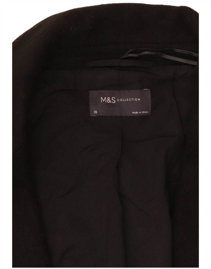 Marks & Spencer Płaszcz damski UK 20 2XL czarny