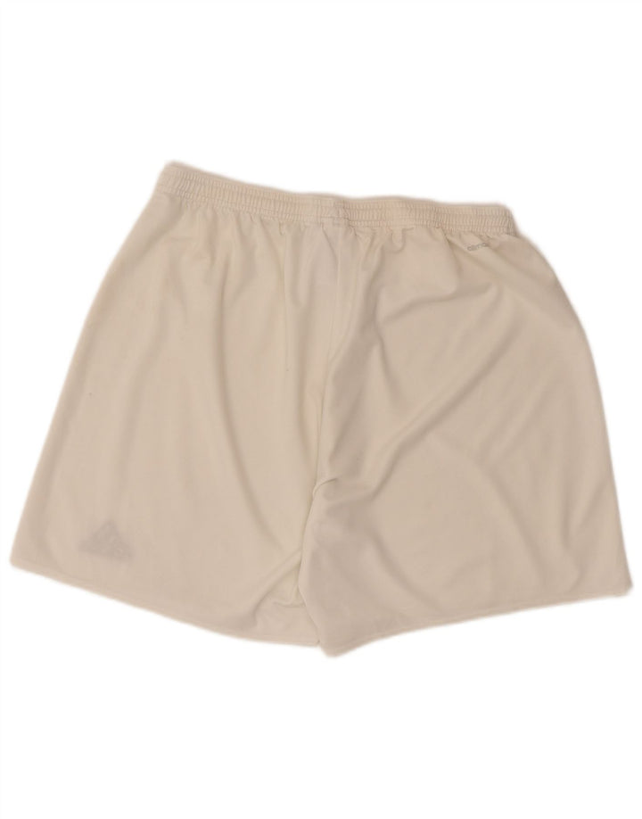 Męskie spodenki sportowe Adidas Climalite XL, biały poliester