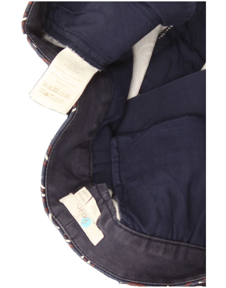 Spodnie damskie Boden Chino z abstrakcyjnym wzorem UK 12 Medium W30 L27 Granatowe