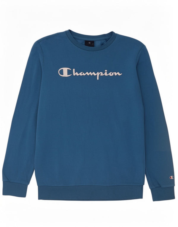 Chłopięca bluza z grafiką Champion, 13-14 lat, XL, niebieska, sportowa