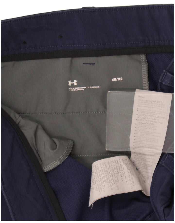 Męskie proste spodnie chino Under Armour W40 L32 Granatowy poliester