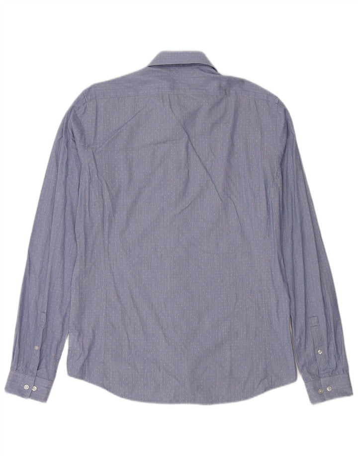 Męska koszula Calvin Klein Extra Slim Fit, rozmiar 40 15 1/2, średnio niebieska w cętki