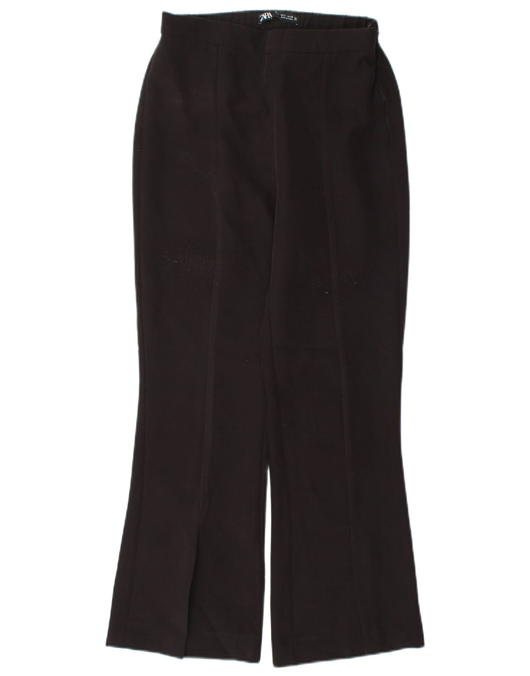 Spodnie damskie Zara Bootcut, małe, W26 L26, czarne, poliestrowe