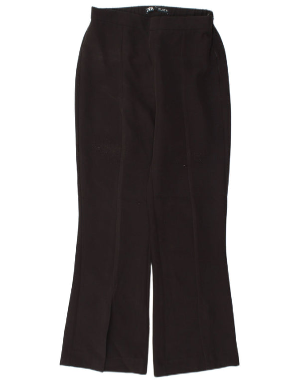 Spodnie damskie Zara Bootcut, małe, W26 L26, czarne, poliestrowe