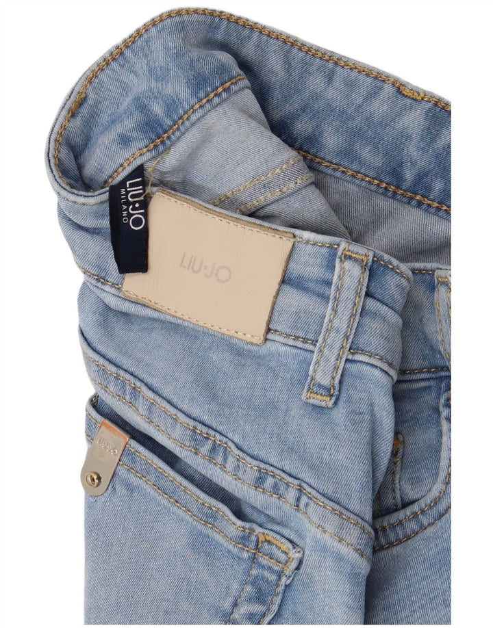Damskie jeansy zwężane Liu Jo W26 L27 Niebieskie