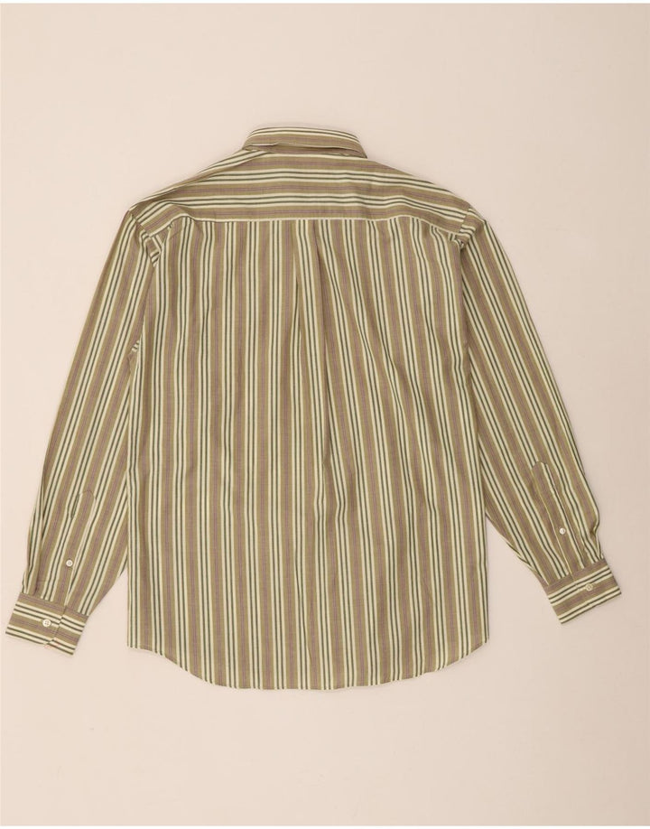 Koszula męska w stylu vintage, średnie khaki w paski