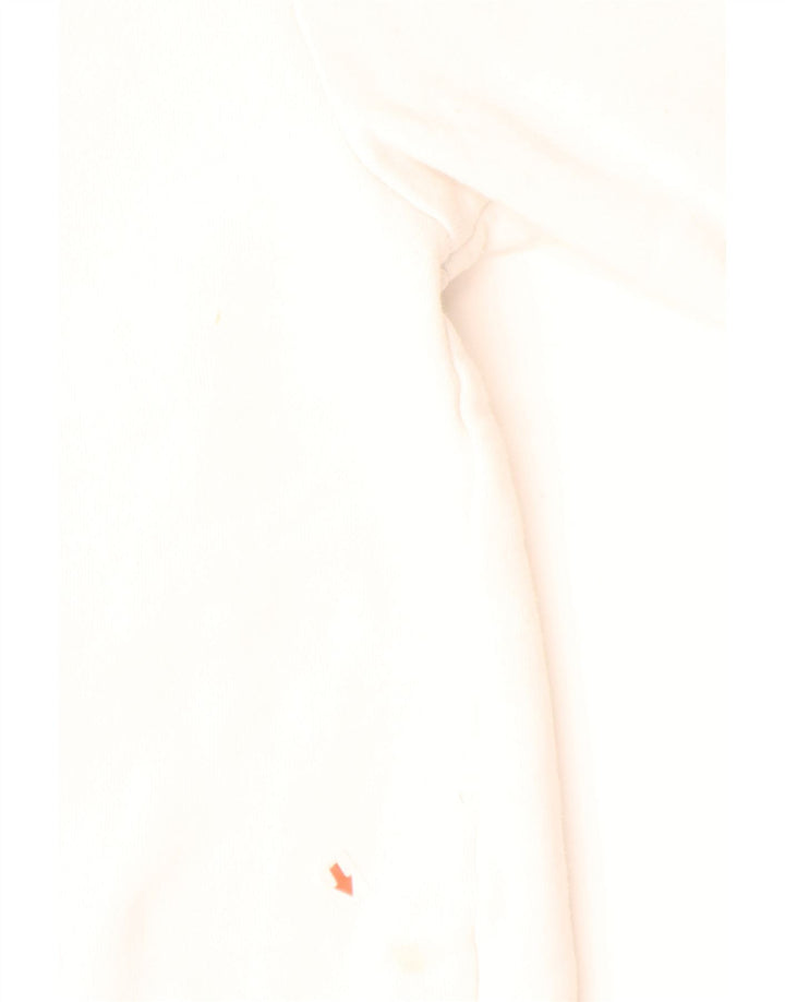 Męski sweter z kapturem i grafiką ELLESSE, mały, z białej bawełny