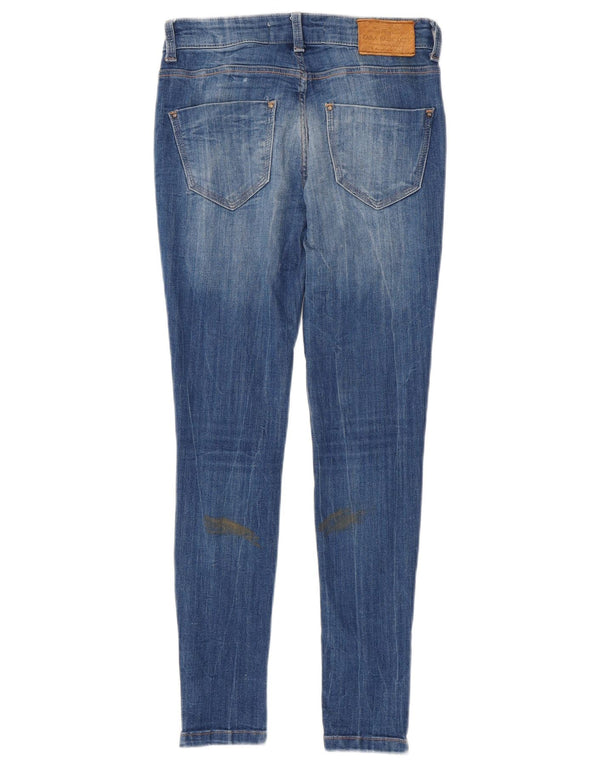 Damskie jeansy skinny Zara EU 34 2XS W24 L27 Niebieskie bawełniane
