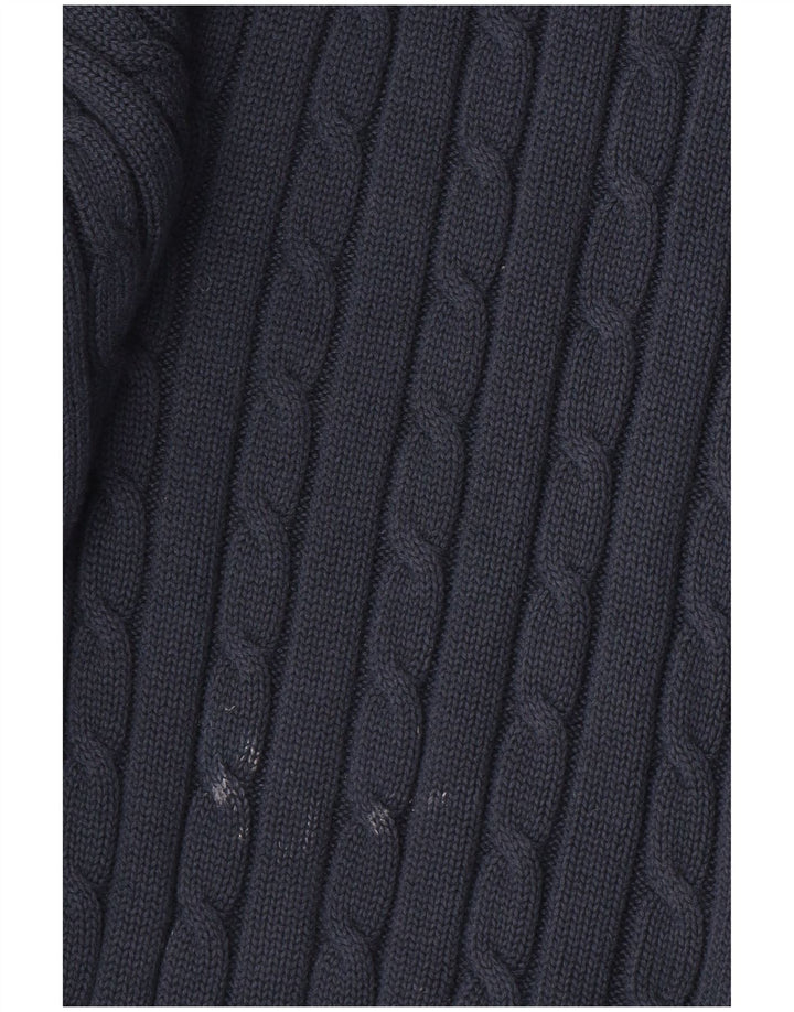 Męski sweter z okrągłym dekoltem TOMMY HILFIGER w kolorze średniego granatu