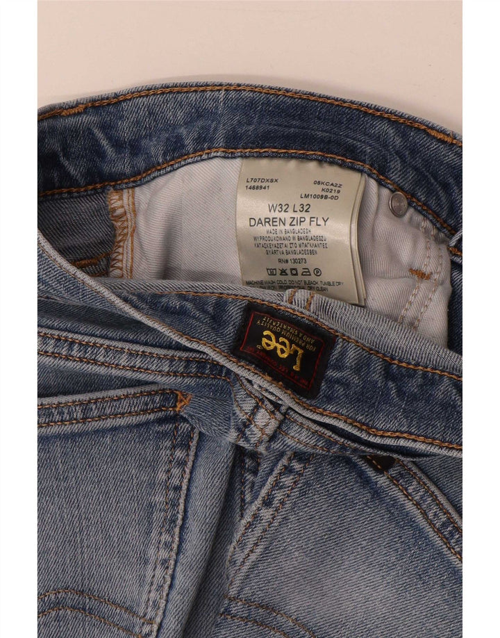 Męskie jeansy Lee Daren Zip Fly W32 L32, niebieska bawełna