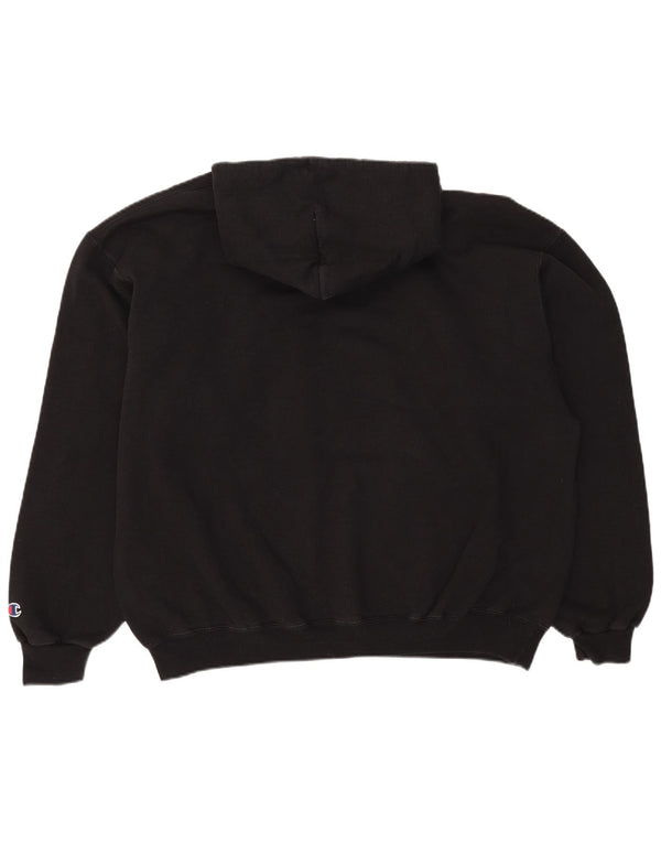 Męski sweter z kapturem Champion XL, czarny, bawełniany