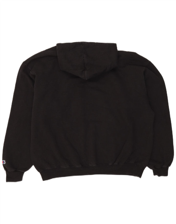 Męski sweter z kapturem Champion XL, czarny, bawełniany