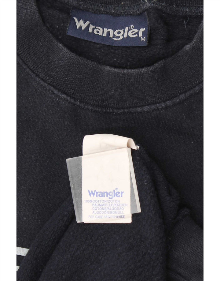 Męska bluza z grafiką Wrangler, średnia, granatowa, bawełniana