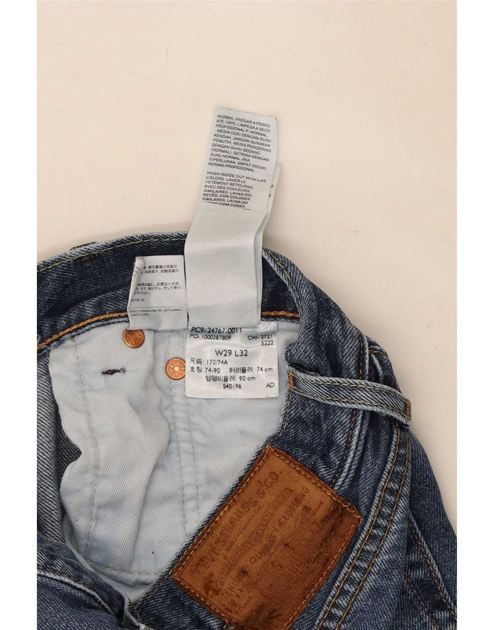 Damskie proste dżinsy Levi's W29 L32 Niebieskie bawełniane