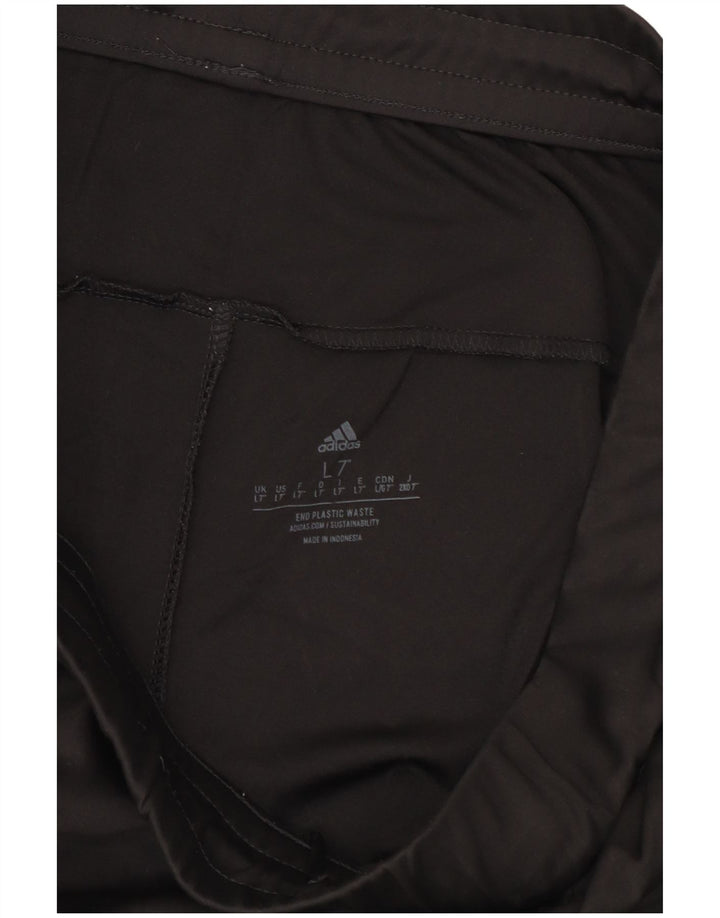 Męskie spodenki sportowe Adidas, duże, czarne, poliestrowe