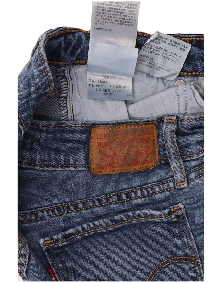 Damskie jeansy LEVI'S 711 Skinny W26 L30 Niebieski Lyocell