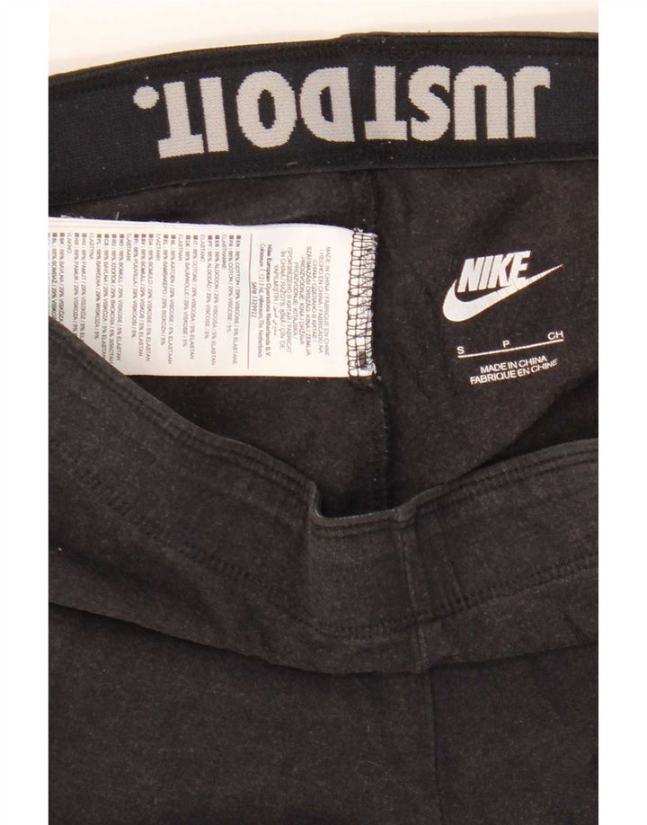 Damskie legginsy Nike Graphic UK 10, małe, czarne, bawełniane