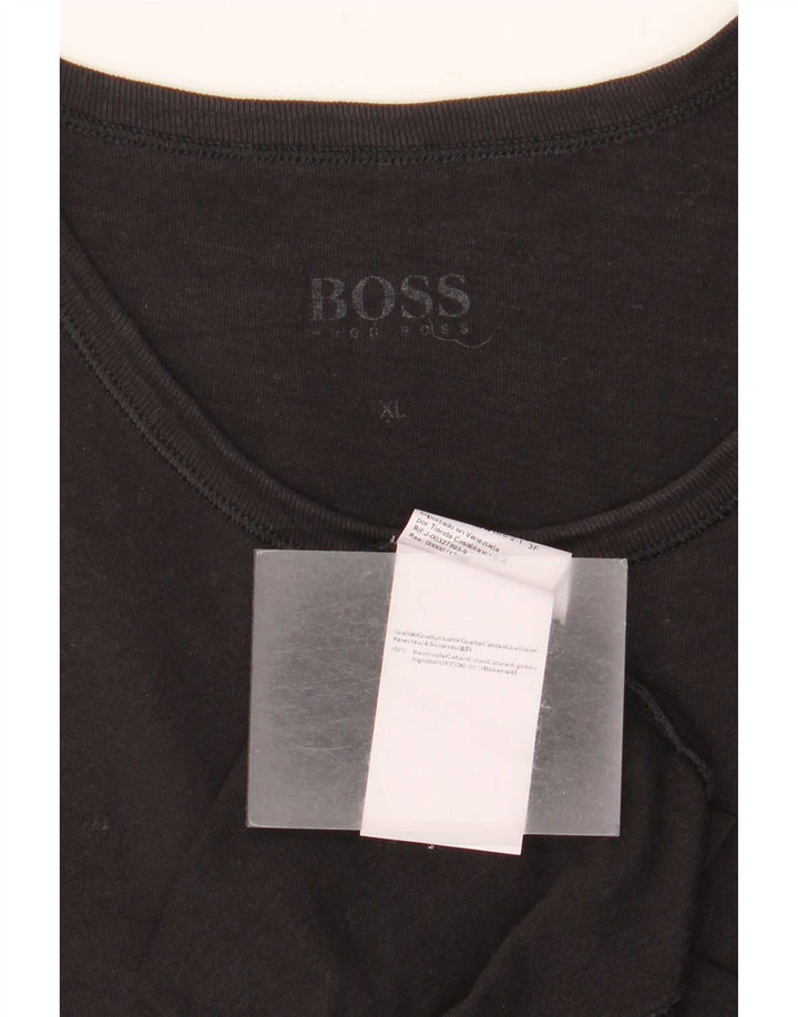 T-shirt męski Hugo Boss Top XL, czarny elastan
