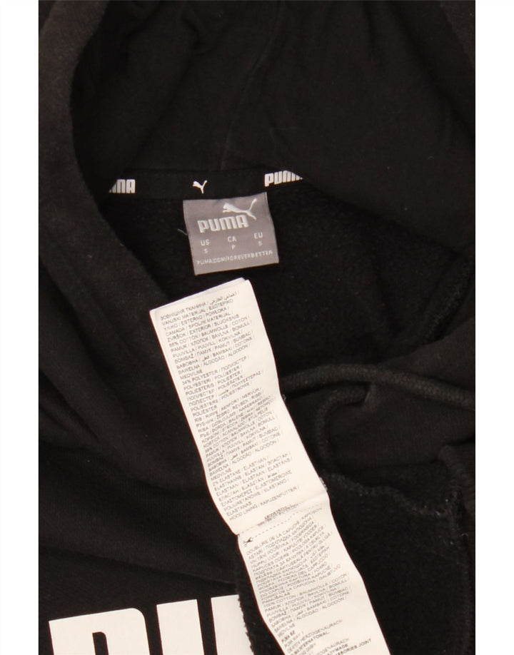 Damski sweter z kapturem i grafiką PUMA UK 10, mały, czarny, bawełniany