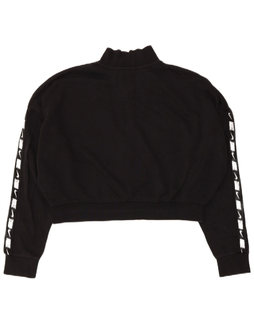 Damska bluza dresowa Nike Crop Oversize z zamkiem błyskawicznym UK 16, duża czarna