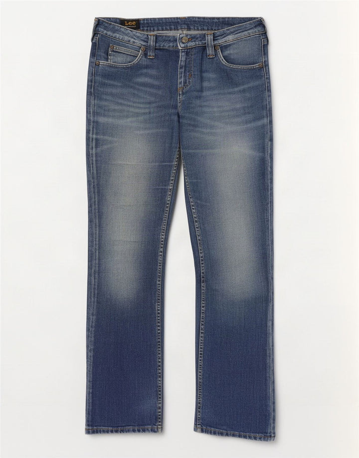 Damskie jeansy Lee Jinx Bootcut W33 L33 Niebieskie bawełniane
