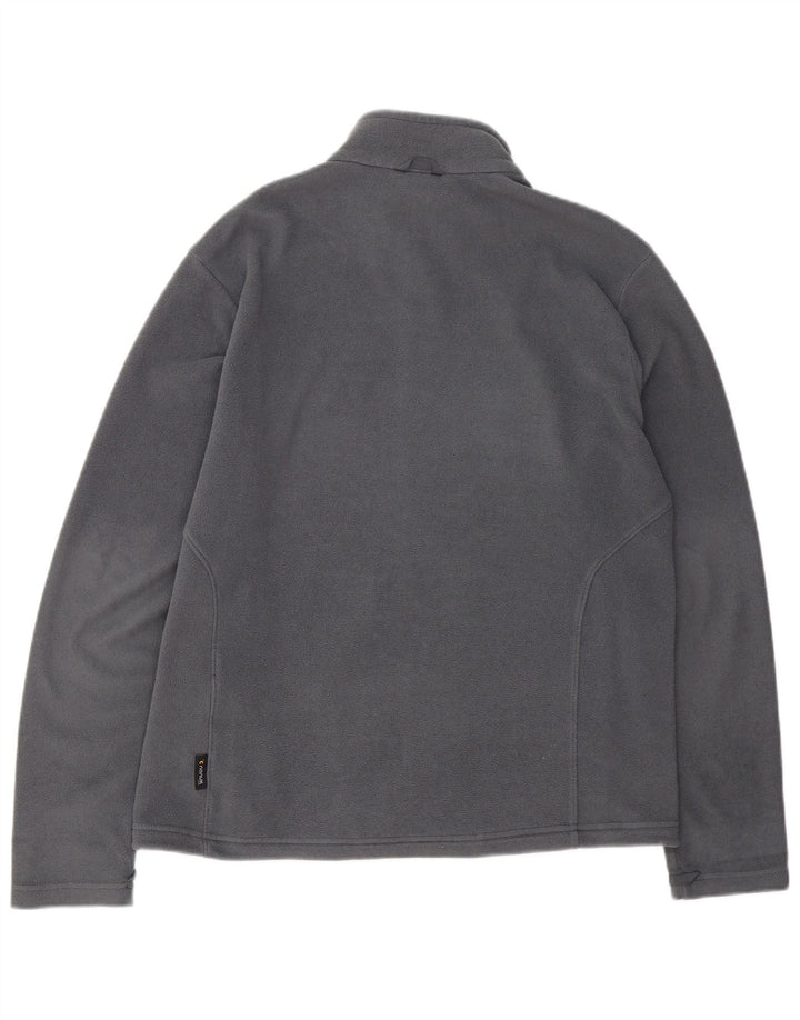 Męska kurtka polarowa JACK WOLFSKIN UK 40, duża, szara, poliestrowa