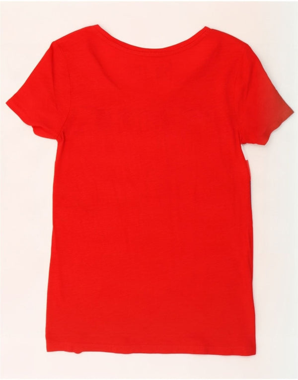 Damska koszulka graficzna Tommy Hilfiger Top UK 6 XS w kolorze czerwonym