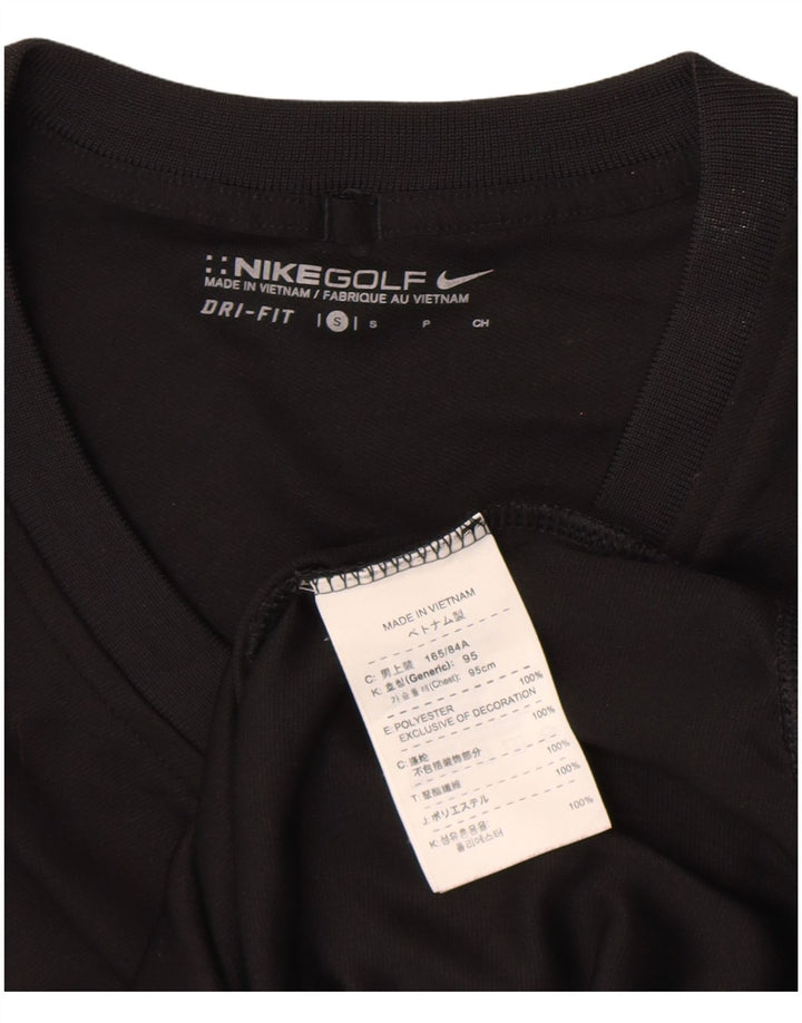 Męska kamizelka Nike Dri Fit, mała, czarna, poliestrowa