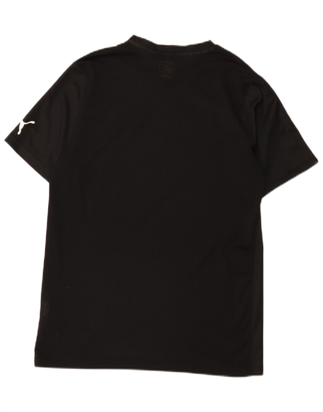 T-shirt męski Puma Top, średni czarny poliester z blokami kolorów