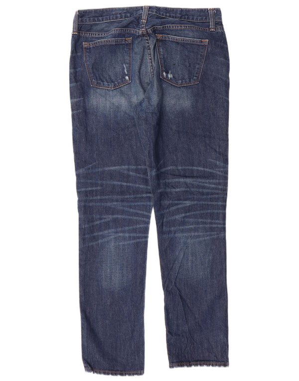 Jeansy damskie J. Crew Boyfriend Distressed W26 L28 Niebieskie bawełniane