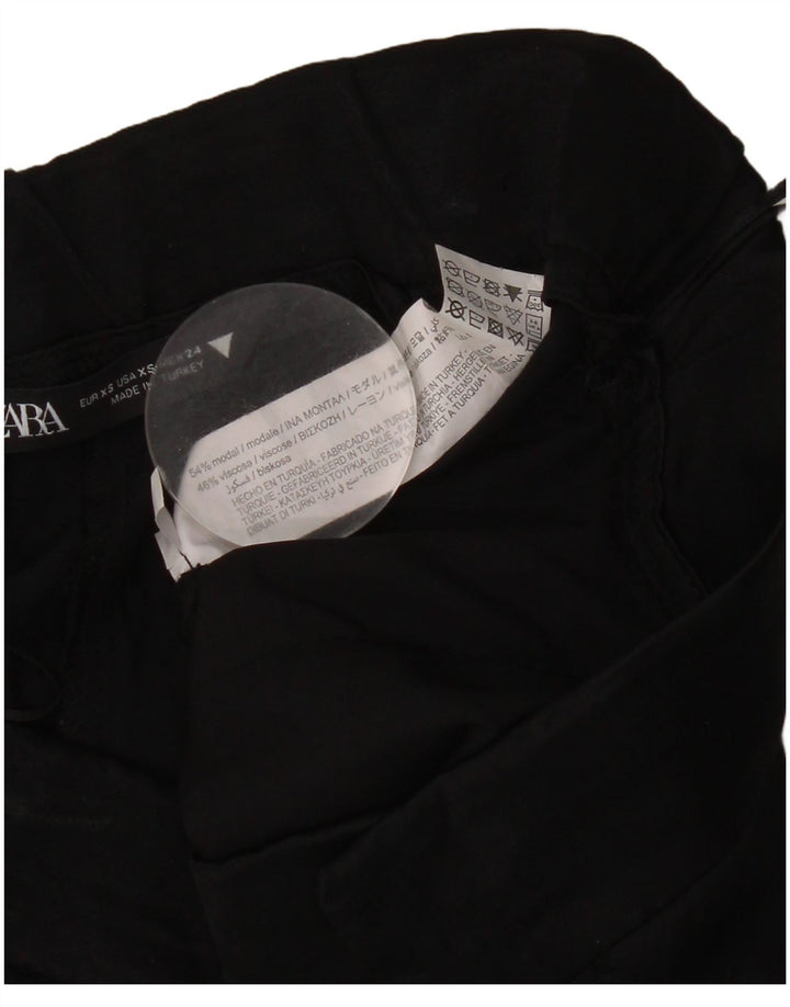 Damskie spodenki chino ZARA XS W24, czarne, modalne