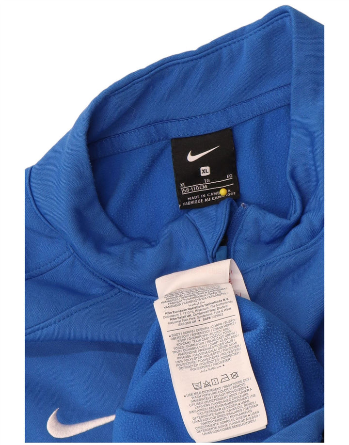 Chłopięcy dres Nike z grafiką i zamkiem błyskawicznym, 13-14 lat XL, niebieski