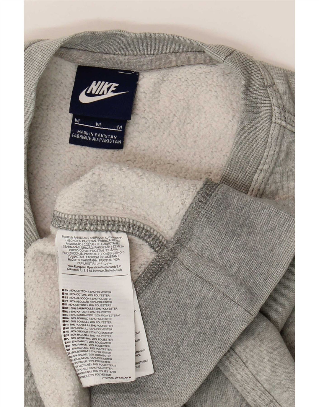 Męska bluza dresowa Nike, średnioszara, bawełniana