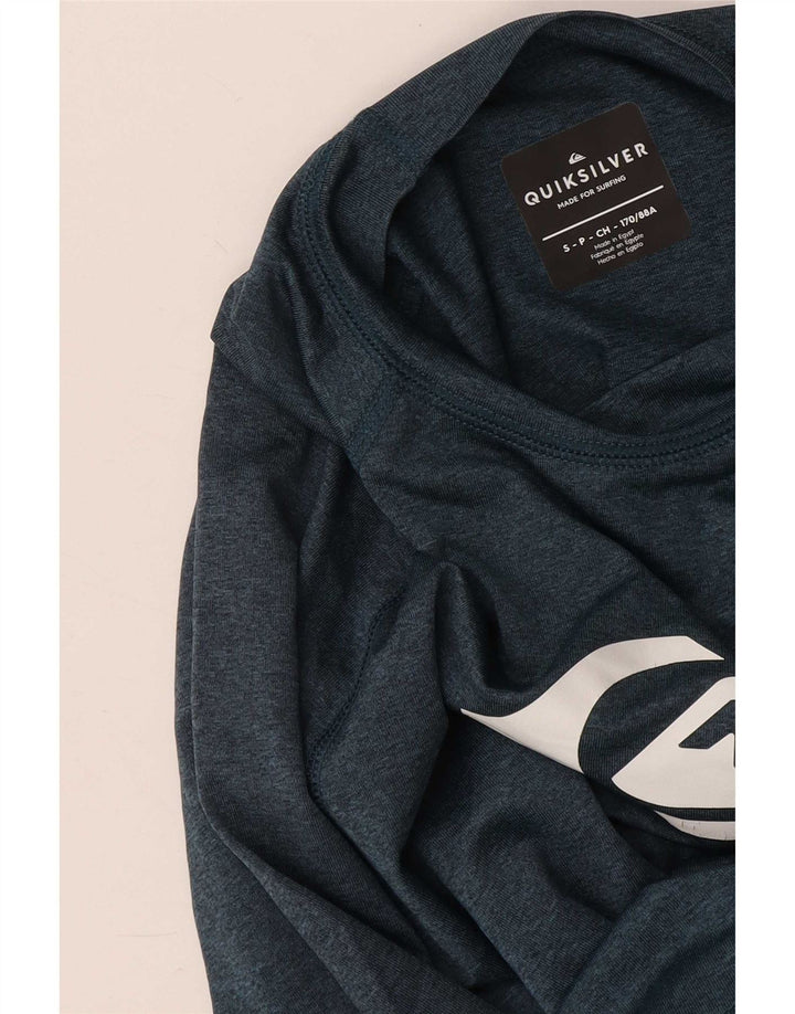 Męski T-shirt z grafiką Quiksilver, mały, niebieski
