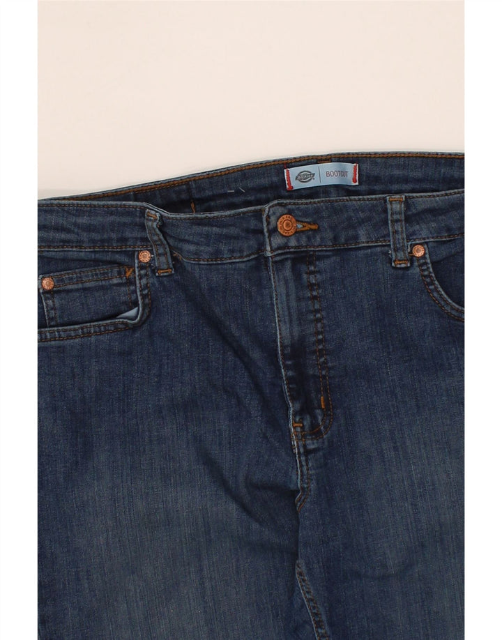 DICKIES Womens Bootcut Jeans US 12 Large W34 L32  Blue Cotton Vintage Dickies and Second-Hand Dickies from Messina Hembry 