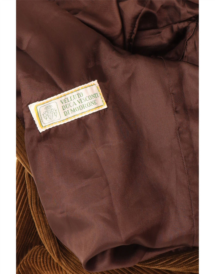 Damska marynarka sztruksowa Velluto Duca Visconti zapinana na 2 guziki IT 48 XL Khaki