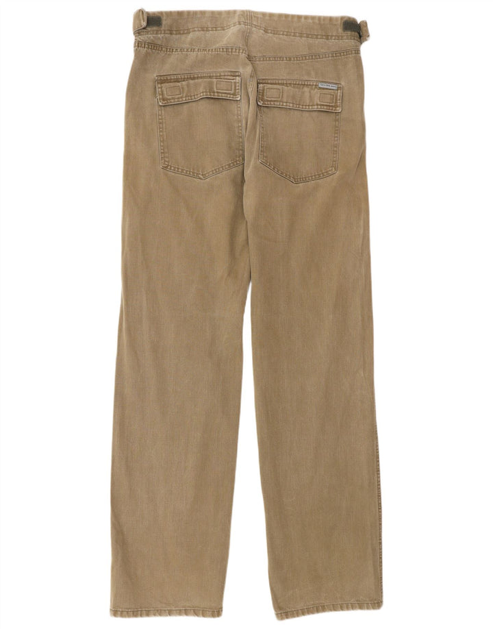 Męskie proste dżinsy Calvin Klein W34 L34 brązowe