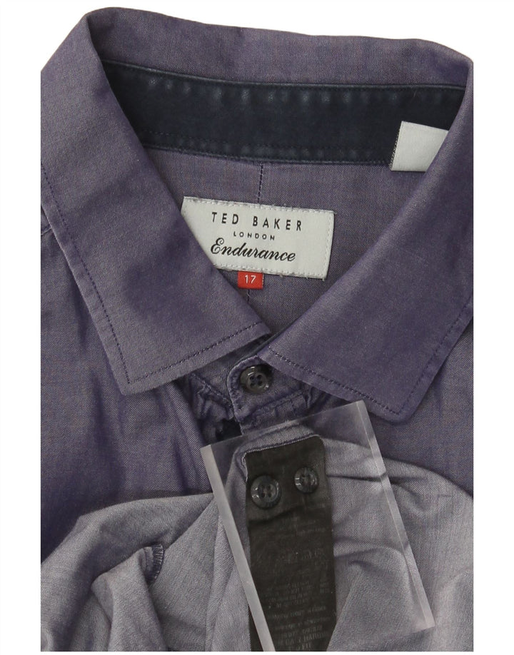 Koszula męska TED BAKER, rozmiar 17 XL, fioletowa, bawełniana