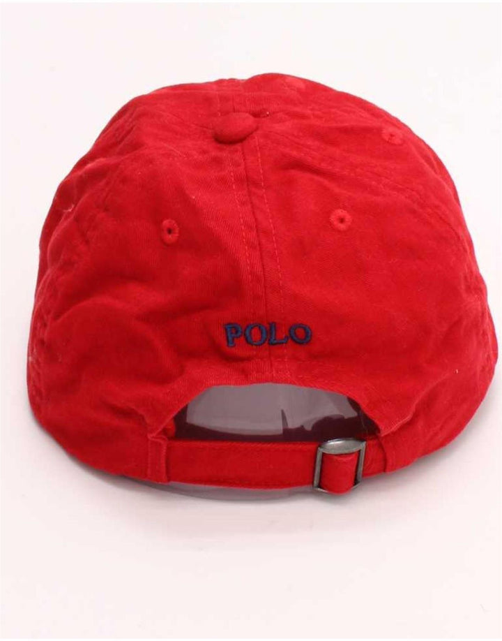 Czapka z daszkiem chłopięca Polo Ralph Lauren, jeden rozmiar, 4-7 lat, czerwona, bawełniana