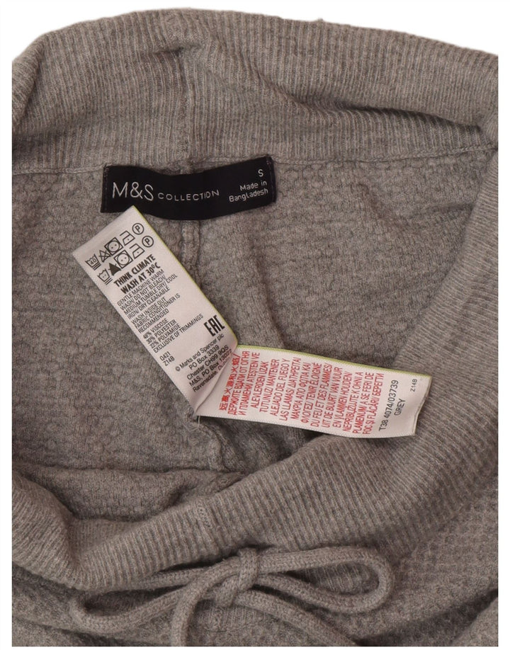 Marks & Spencer Damskie dzianinowe spodnie dresowe Joggers UK 10 Small Grey
