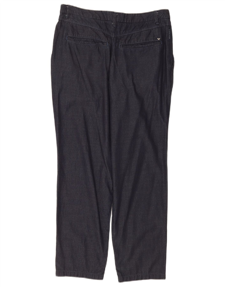 Damskie jeansy Armani Straight IT 40 Small W30 L25 Granatowe