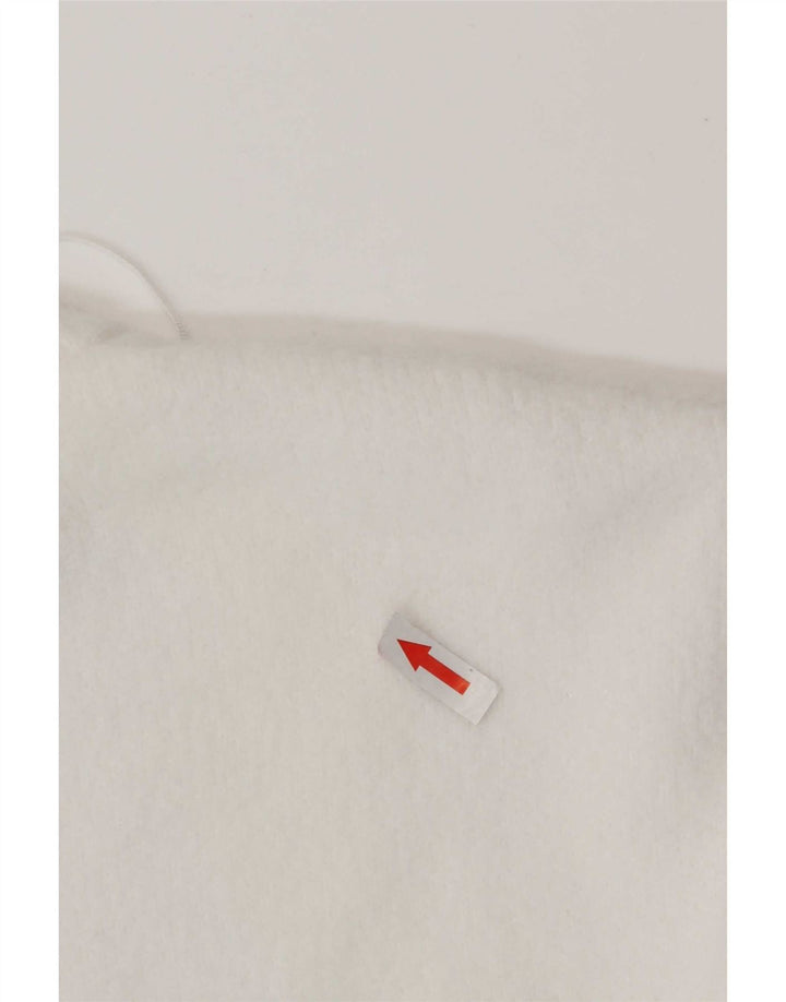 Damski sweter Zara Crop Oversize z okrągłym dekoltem UK 14 Średni biały