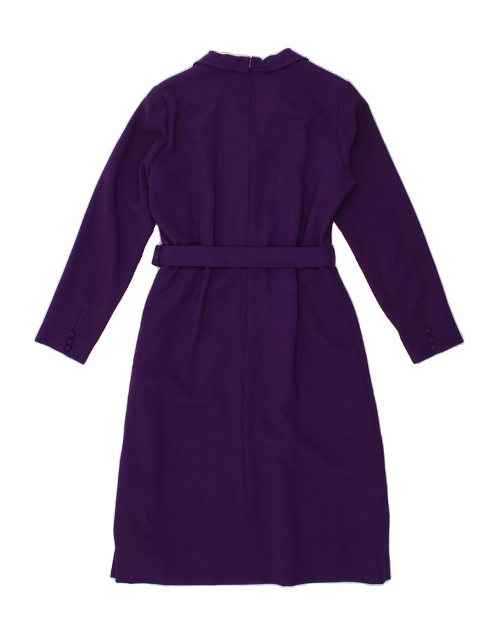 YOUR SIXTH SENSE Womens Long Sleeve Basic Dress IT 42 Medium Purple Vintage Your Sixth Sense and Second-Hand Your Sixth Sense from Messina Hembry 