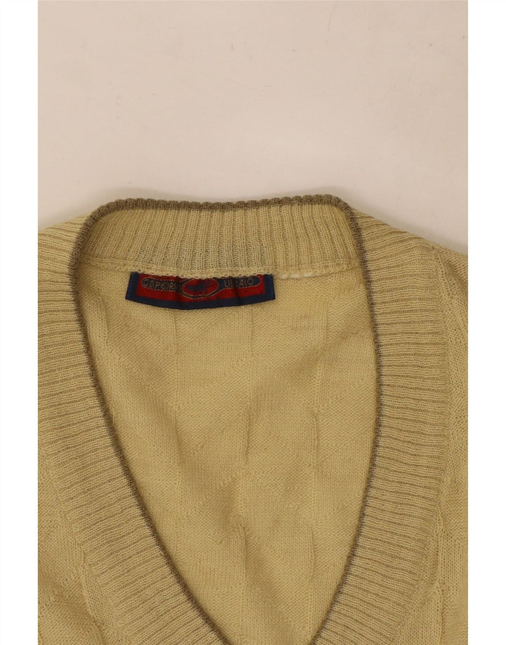 Podkoszulek męski w stylu vintage, kamizelka, mały, beżowy